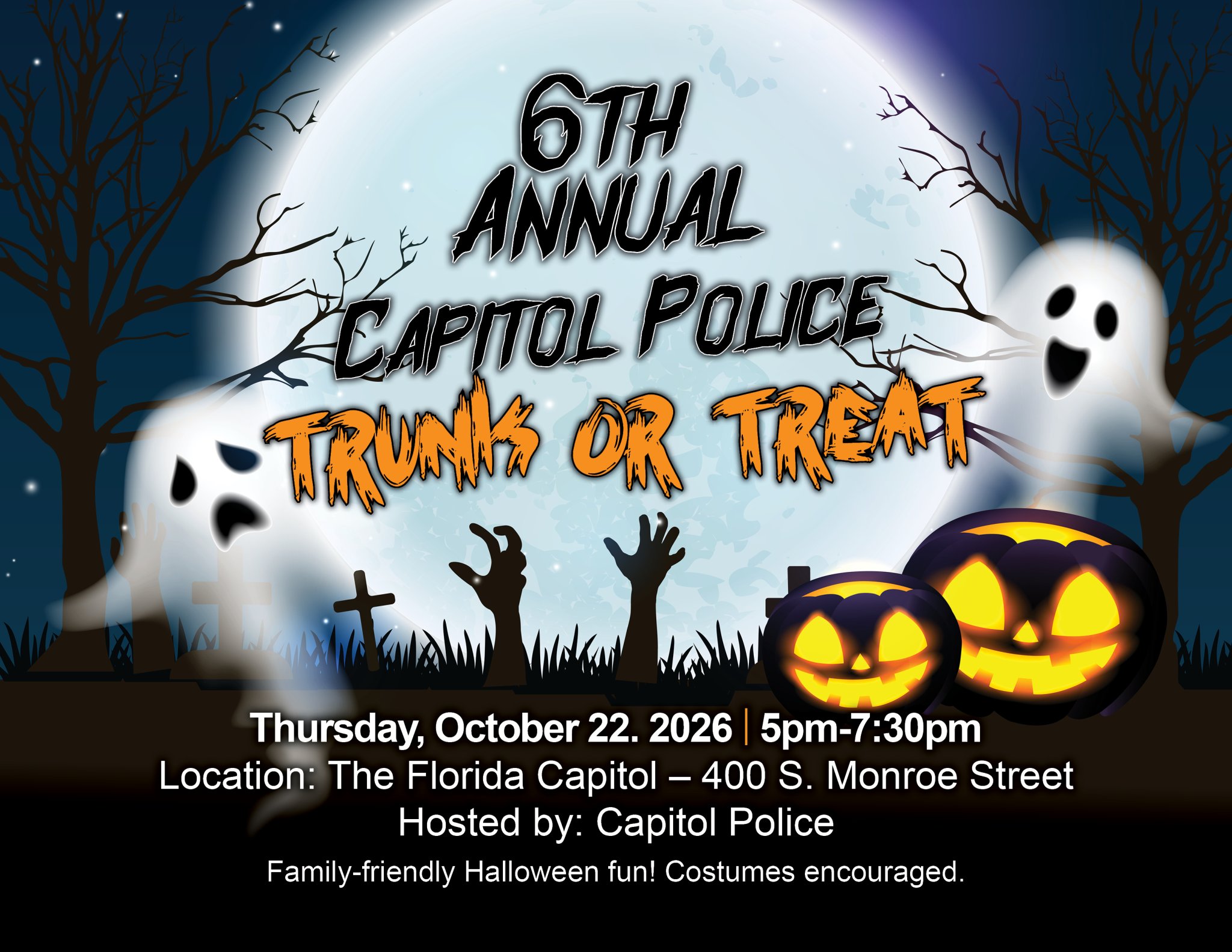 6th Annual Capitol Police Trunk-or-Treat